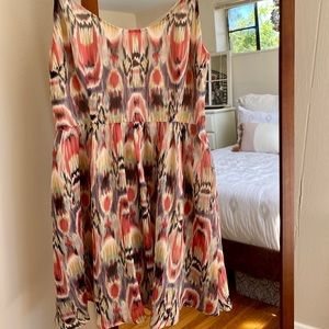 Pink Fit and Flare Dress